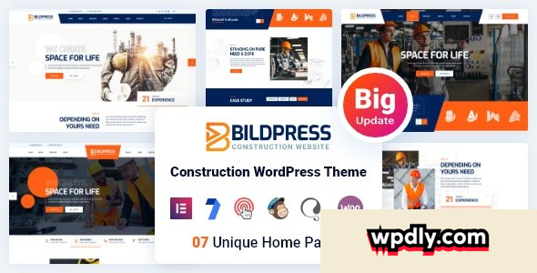 BildPress v2.0.1 – Construction WordPress Theme + RTL