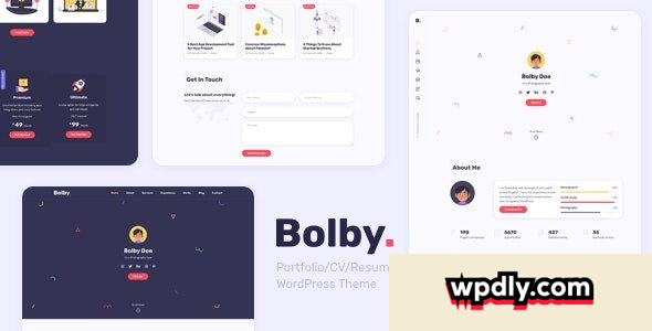 bolby-v102---portfoliocvresume-wordpress-theme