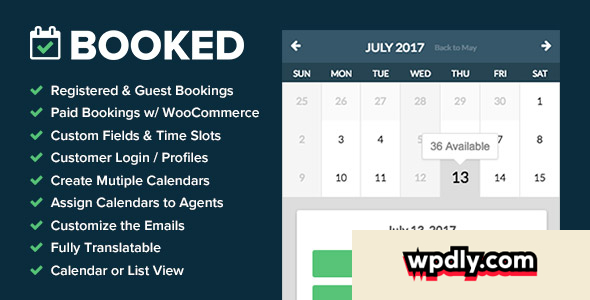 Booked v2.0.7 – Appointment Booking for WordPress