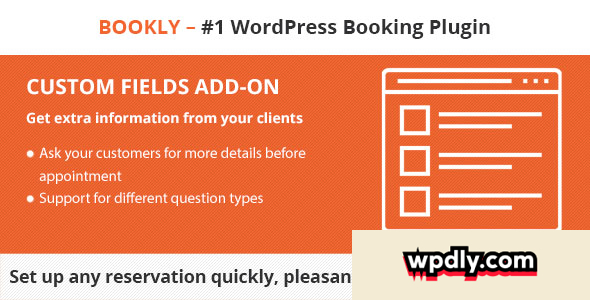 Bookly Custom Fields (Add-on) v4.8