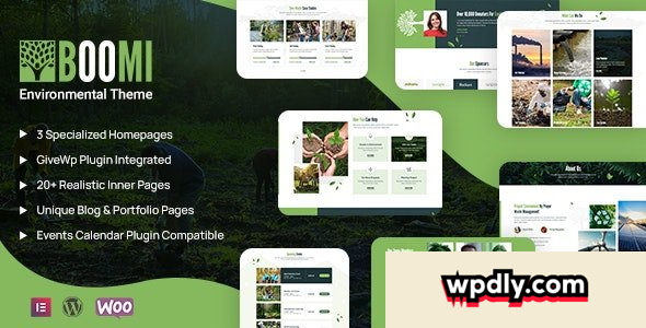 Boomi v1.07 – Environment & Ecology WordPress Theme