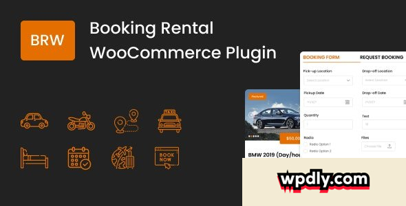 BRW v1.7.9 – Booking Rental Plugin WooCommerce