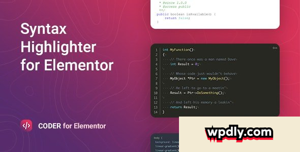 coder-v104---syntax-highlighter-for-elementor