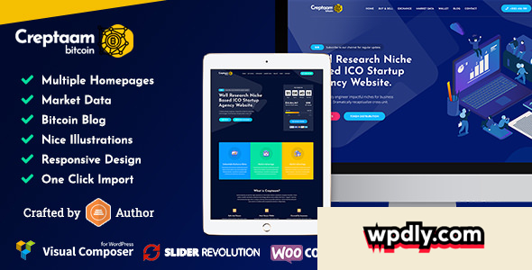 creptaam-v14---bitcoin-ico-landing-cryptocurrency-theme