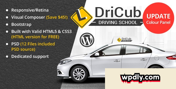 dricub-v23---driving-school-wordpress-theme