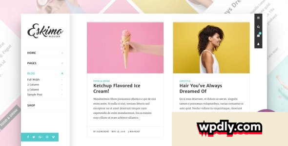 eskimo-v183---minimal-personal-wordpress-blog-amp-shop-theme