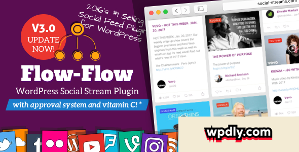 Flow-Flow v3.2.1 – WordPress Social Stream Plugin