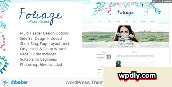 foliage-watercolor-v1011---creative-wordpress-theme