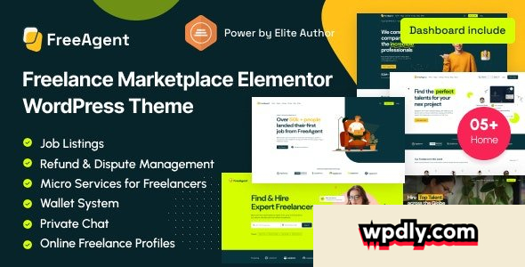 freeagent-v212---freelance-marketplace-elementor-wordpress-theme