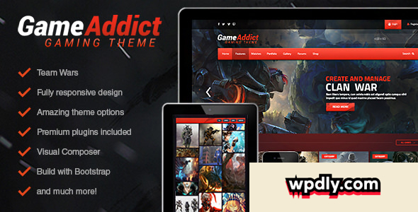 game-addict-v231---clan-war-gaming-theme