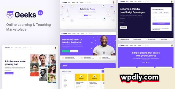 Geeks v1.2.17 – Online Learning Marketplace WordPress Theme