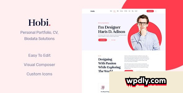 hobi-v107---personal-portfolio-wordpress-theme