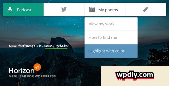 horizon-v31---menu-bar-plugin-for-wordpress