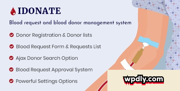 idonatepro-v301---blood-donation-request-and-donor-management-wordpress-plugin