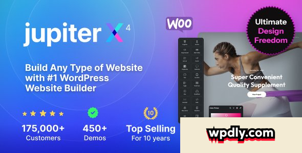 JupiterX v4.9.1 – Website Builder For WordPress & WooCommerce
