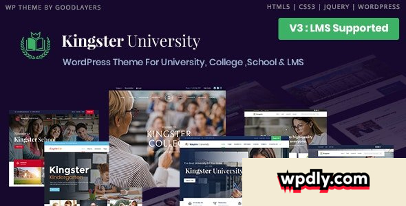 Kingster v3.2.4 – Education WordPress For University, College and School