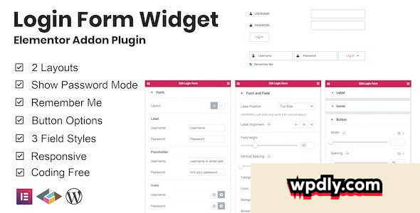 login-form-widget-elementor-addon-plugin-v100