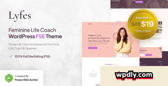 lyfes-v100--feminine-life-coach-amp-speaker-fse-wordpress-theme
