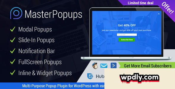 Master Popups v1.3.8 – Popup Plugin for Lead Generation