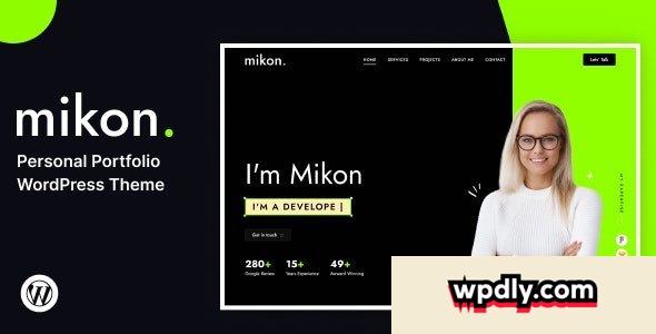 mikon-v10---personal-portfolio-wordpress-theme