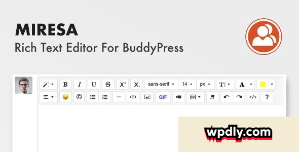 miresa-v10---wordpress-rich-text-editor-for-buddypress