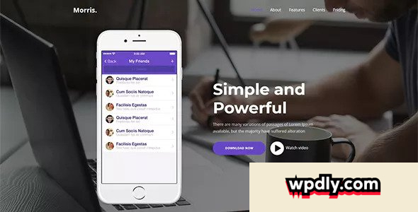 morris-v103---wordpress-app--product-landing-page