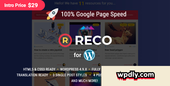 reco-v15---minimal-theme-for-freebies