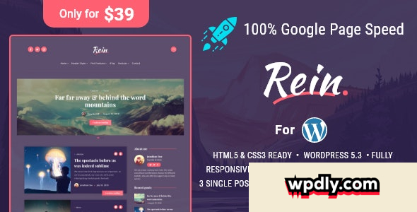 rein-v200---minimal-lightweight-dark-theme-for-wordpress
