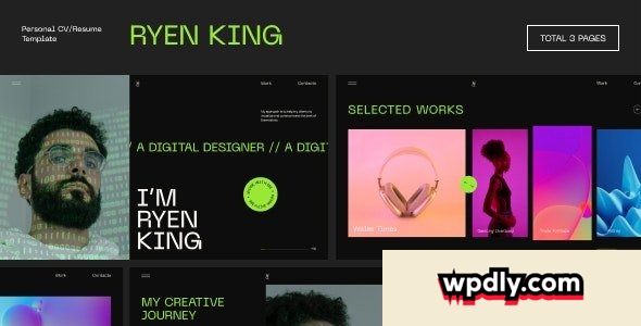 ryen-king-v100---personal-cvresume-wordpress-theme