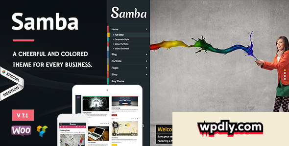 samba-v70---colored-wordpress-theme