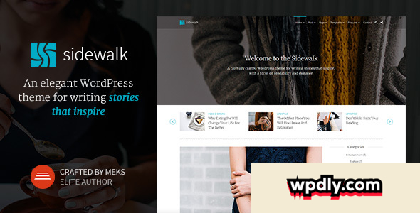 Sidewalk v1.3 – Elegant Personal Blog WordPress Theme