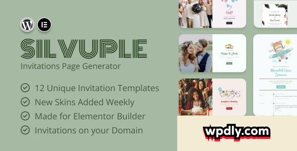 silvuple-v10---online-invitations-maker-addon-for-elementor