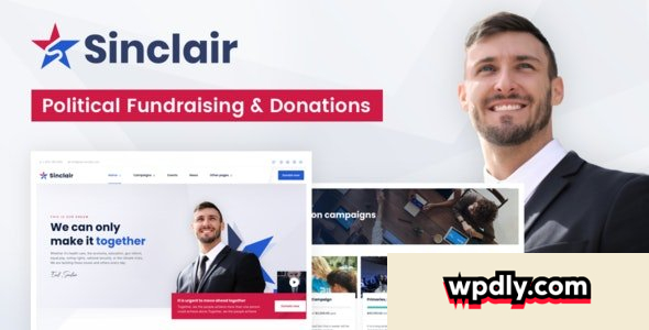 sinclair-v109---political-fundraising-amp-donations-wordpress-theme