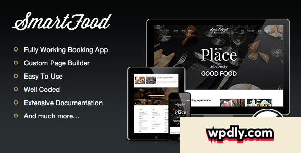 SmartFood v1.6.6 – Restaurant, Cafe, Bistro WordPress Theme