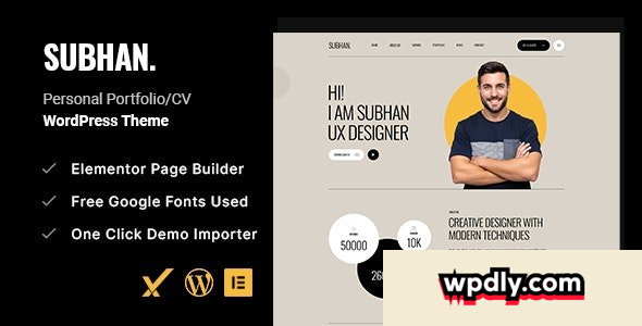 subhan-v100---personal-portfoliocv-wordpress-theme