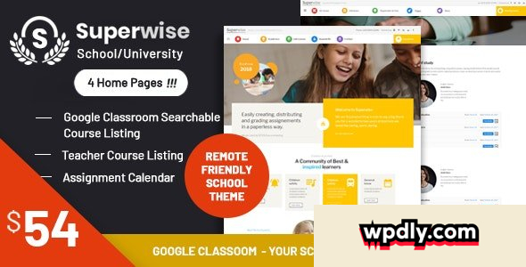 superwise-v291---modern-education-and-google-classroom-wordpress-theme