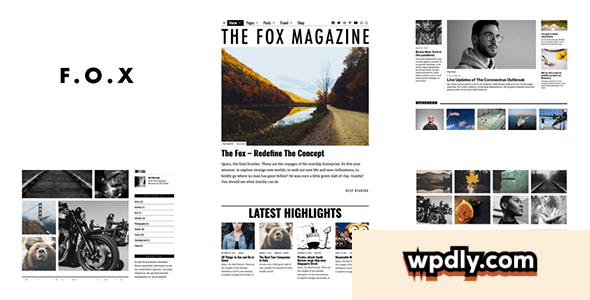 the-fox-v430---minimal-blogmagazine-theme-for-creators