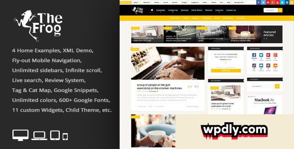 the-frog-v33---creative-newsblog-magazine-wp-theme