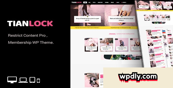 tianlock-wp-v20---restrict-content-pro--membership-wordpress-theme