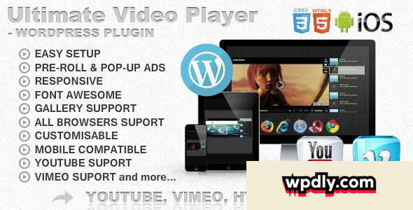 ultimate-player-with-youtube-vimeo-ads-wp-plugin-v707