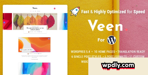 veen-v252---minimal-amp-lightweight-blog-for-wordpress