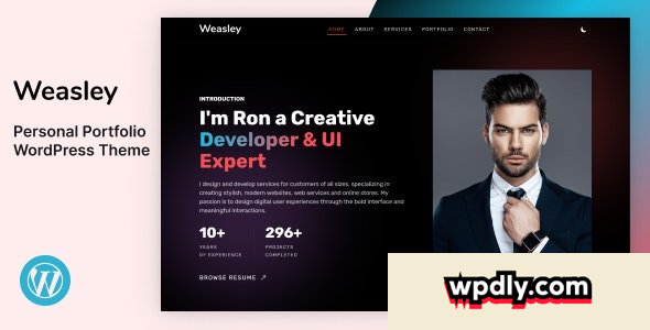 weasley-v10--personal-portfolio-wordpress-theme