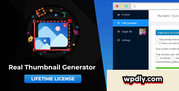 WordPress Real Thumbnail Generator v2.6.106