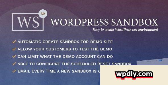 wordpress-sandbox-v103---easy-to-create-a-test-environment